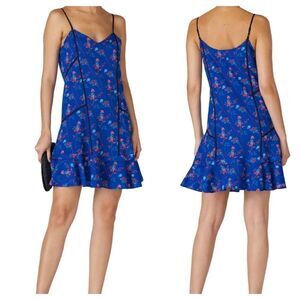 Thakoon Collective Blue Floral Printed Shift